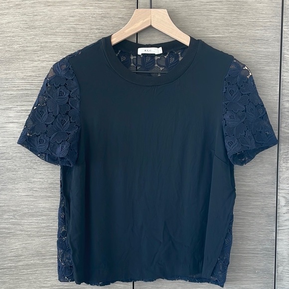 ALC navy blue top - Picture 1 of 4